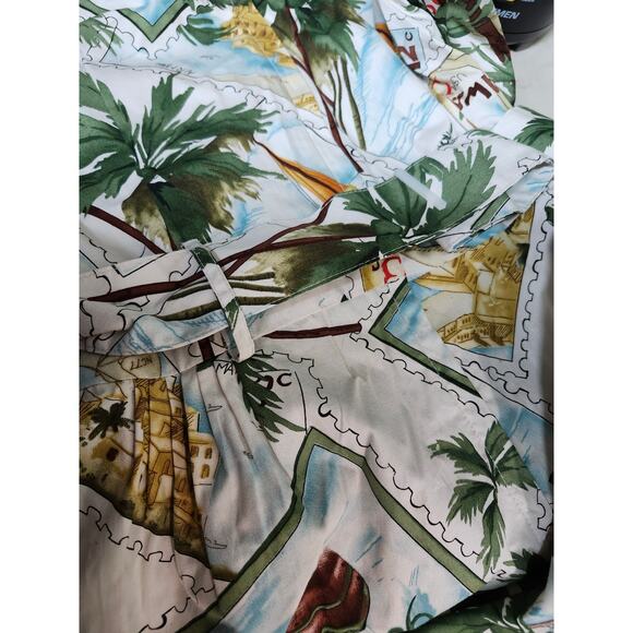 New Sheri Martin 16 DRESS Hawaii Tropical Island Fit Flare Post Card Travel - Picture 6 of 8